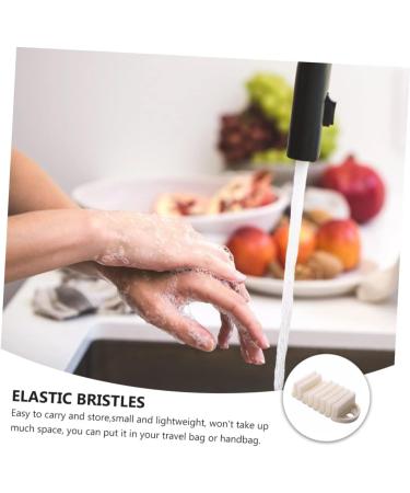 Ipetboom Nail Brush Hand and Nail Scrub Brush Fingernail Scrubber Manicure Brush Pedicure Dust Brush Finger Brush Manicure Tool Toe Brush Clean Polypropylene Wash White - Buy Online on GoSupps.com