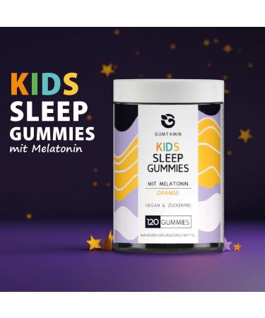 Buy Gumamin Sleep Children Melatonin Gummies | Sugar-Free Vegan 120 Gummy Bears for Kids - Buy Online on GoSupps.com