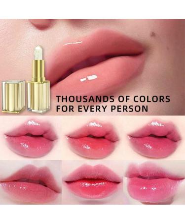 Temperature Changing Lipstick Lasts 24 Hours Gold Transparent Lip Balm Color Changing Lip Balm Waterproof and Long Lasting Lipstick Transfer Free Color Changing 1 Pack - Buy Online on GoSupps.com