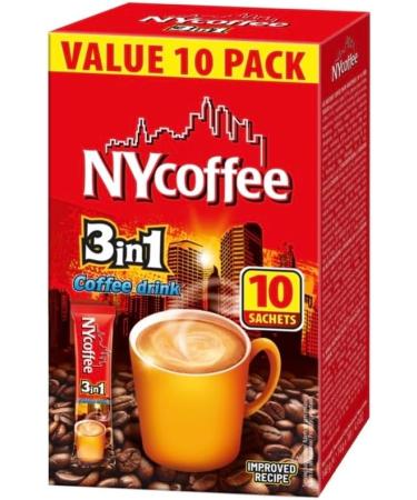 NY Coffee 3 in 1 50 Sachets 5 Flavours Classic Salted Caramel Irish Vanilla 2 in 1 5 Boxes x 10 Sachets - Flavoured Coffee Sticks Ideal For Home or Work Salted Caramel Vanilla Irish Classic 2.8 g (Pack of 5) - Buy Online on GoSupps.com
