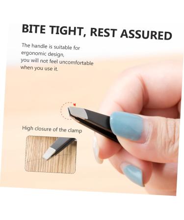POPETPOP 1 Set Eyebrow for Women Salon Eyebrow Clip Practical Eyebrow Clip Eyebrow Plucker Tool Hair Plucker Clip Nose Hair Stainless Steel Cosmetic Miss Eyebrow Scissors 8.5x5.3cm Black - Buy Online on GoSupps.com
