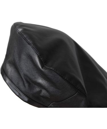 WETOO Women PU Leather French Beret Hat - Black Artist Beret Cap - Buy Online on GoSupps.com