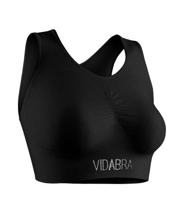 Muvu Vidabrasion top for the massage support for the massage reduces the skin irritation breathable soft upper material and smell -inhibiting black L