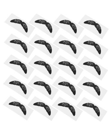 Frcolor 20st sticker hair removal women's parts mustache wax strip nasal hair remover hair wax pencil mustache clean wax bar cleaning accessories deliveries pp body 1 piece (1 Pack) black