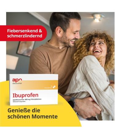 Ibuprofen Apodiscounter 400 mg Pain Relief Tablets - 50 pcs | Fast International Shipping - Buy Online on GoSupps.com