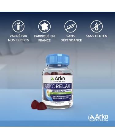 Arkorelax Sleep Gummies - Food Supplement for Fast Sleep and Quality Sleep - No Addiction - 30 Tablets - Buy Online on GoSupps.com