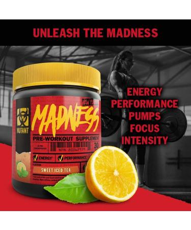 MUTANT MADNESS - Redefines the Pre-Workout Powder Experience and Takes it to a Whole New Extreme Level Engineered Exclusively for High-Intensity Workouts (Orange Rush) - Buy Online on GoSupps.com