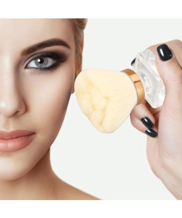 Flower Shape Rotatable Makeup Brush - Ideal for Blush Application | White Blue | International Shipping - Buy Online on GoSupps.com
