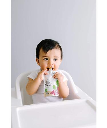 Serenity Kids 6+ Months USDA Organic Veggie Puree Baby Food Pouches | No Sugary Fruits or Added Sugar | Allergen Free | 3.5 Ounce BPA-Free Pouch | Sweet Potato & Spinach | 6 Count Sweet Potato & Spinach 3.5 Ounce (Pack o - Buy Online on GoSupps.com