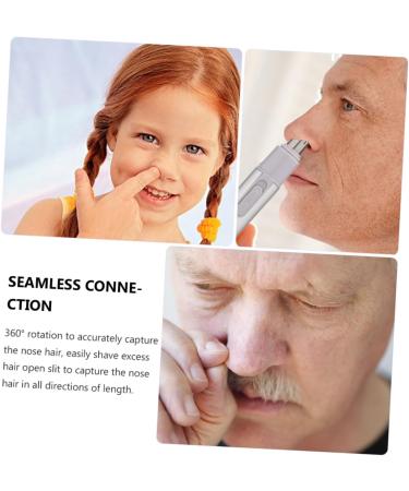 Ipetboom Nose Hair Trimmer for Men - Ear & Nose Hair Shaver Men's Face & Beard Grooming Home Use Efficient Hair Remover - White - Buy Online on GoSupps.com