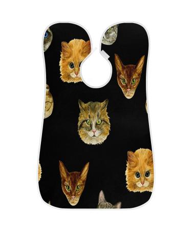 Shop Lively Cat Painting Beard Bib Apron - Waterproof Hair Catcher for Men | Perfect Grooming Gift with Suction Cups - Buy Online on GoSupps.com