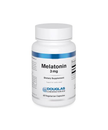 Douglas Laboratories Melatonin 3 mg | Supports Sleep/Wake Cycles | 60 Capsules