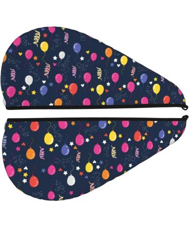 Buy Microfiber Hair Drying Cap | Fast Drying Colorful Balloon Towel Wrap for Curly & Long Hair - Soft & Absorbent - Buy Online on GoSupps.com