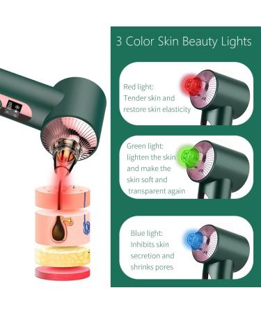 Electric Blackhead Remover Vacuum Pore Cleaner with 3 Lights Phototherapy - USB Rechargeable Suction Tool for Facial Nose Cleansing - Buy Online on GoSupps.com