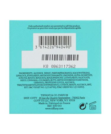 Tiffany Intense for Women Eau De Parfume Spray 2.5 Ounces Clear 2.5 Fl Oz (Pack of 1) - Buy Online on GoSupps.com