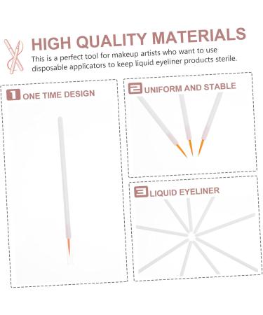 MAGICLULU 200 Pcs Disposable Eyeliner Brush Eyeliner Pencil Powder Eyeliner Brush Eye Makeup Brush Paint Eyes - Buy Online on GoSupps.com