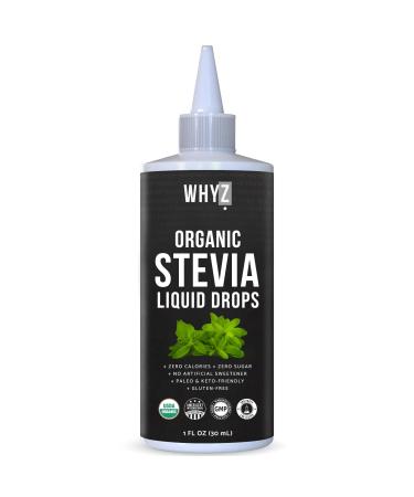 Organic Stevia Liquid Drops Zero Calorie Natural Sweetener for Coffee, Tea & Baking, Pure Stevia Extract, Keto Friendly, 1 fl oz, 228 Servings