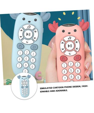 Toyvian Children's Music Phone - Baby Teether & Infant Toy | Baby Shower Gift - Blue 14.5X8.5CM - Buy Online on GoSupps.com