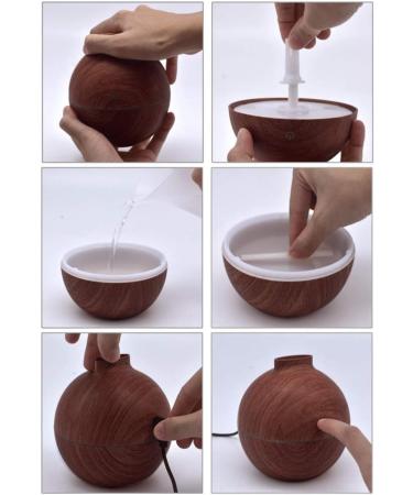 130ML Essential Oil Diffuser Cool Mist Aromatherapy Vaporizer Fragrant Humidifier with 7 LED Light Colors Automatic Power Off Aromatherapy Diffuser for Home Bedroom Living Room YOG - Buy Online on GoSupps.com