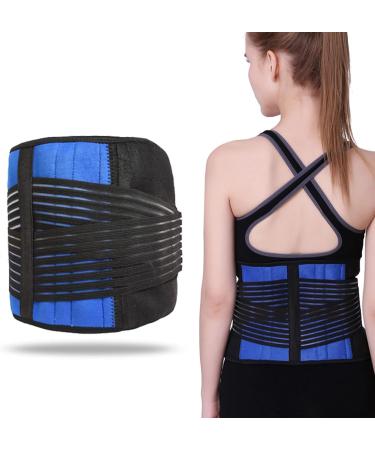 Samnuerly X-Large Back Support Lumbar Belt for Sciatica Scoliosis Herniated Disc - Ergonomic Design for Men & Women - Buy Online on GoSupps.com