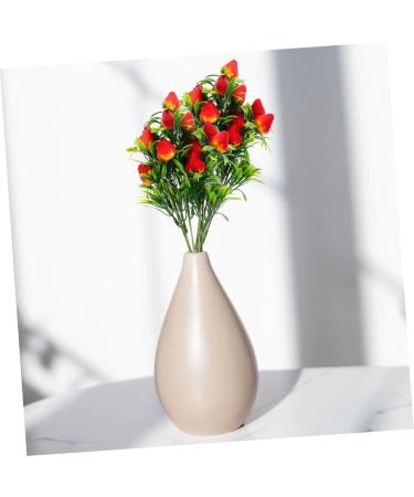 DIKACA DIY Strawberry Decor Fake Strawberries 4pcs Simulation Strawberry Bouquet Pvc Green Plants Office Artificial Artificial Strawberry Stem Bouquet Artificial Fruits - Buy Online on GoSupps.com