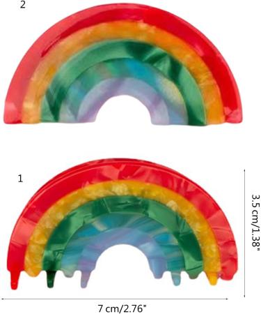 Sweet Style Hair Clip Delicate Rainbow Shape Hair Claw for Woman Long Short Hair Delicate Duckbill Hair Clip for Woman Barrettes and Hair Clip for Girls Cute Hair Clip for Girls Hair Clip for Styling Rainbow Grab - Buy Online on GoSupps.com