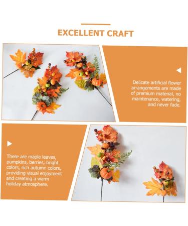 Zerodeko 10 Pcs Faux Maple Squash Autumn Faux Plant Plants Decor Maple Leaf Bouquet Artificial Fall Picks Fall Maple Leaf Halloween Decoration Halloween Party Silk Flower Household Leaves Orangex5pcs 22x22cmx5pcs - Buy Online on GoSupps.com