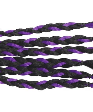 Boxing Braided Hair Extension Boxing Hair Extension Long Safe for Outdoor Use for Women (Balck Purple) - Buy Online on GoSupps.com