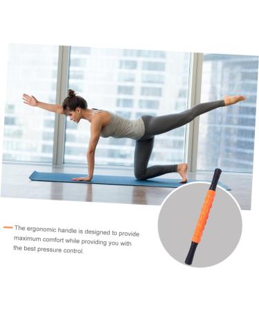 Healeved 3 STK Massage Roller Rod - Foam Rollers for Muscle Massage & Trigger Point Relief | Orange Yoga Fitness Stick | 43x3.5cm - Buy Online on GoSupps.com