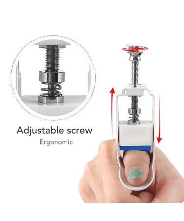 Yosoo Finger Straightener - Adjustable Aluminum Alloy Splint Brace for Bent Fingers | Finger Knuckle Immobilization & Correction Support - Buy Online on GoSupps.com