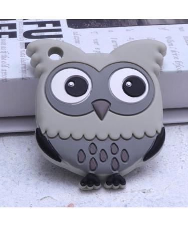 Healifty Owl Grey Silicone Baby Teether - Animal Infant Educational Toy for Teething - Buy Online on GoSupps.com