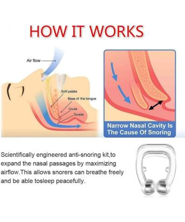 Clipple Anti Snoring Devices - Silicone Magnetic Stop Snoring Nose Clips (4 PCS) - Buy Online on GoSupps.com