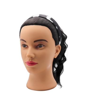 Kathaya Cow Print Headbands - Wide Non-Slip Fashion Hair Bands for Women & Teens - Cowhide Hair Accessories in White Black - Buy Online on GoSupps.com