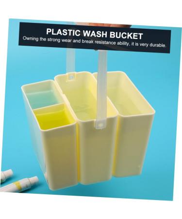 VILLCASE Art Brush Washer - Portable Foldable Paint Brush Tub & Water Basin for Artists | 12x11CM Beige - Buy Online on GoSupps.com