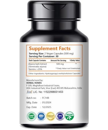 Lion Wellness Arjuna Capsules Heart & Cardiovascular Support 60 Capsules - Buy Online on GoSupps.com