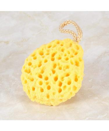 Soft Bathing Sponge Ball - Gentle Shower Spa Peeling for Women Men & Children - Luxurious Foam (Yellow) - Buy Online on GoSupps.com