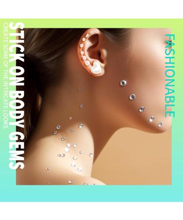 Teenitor Self-Adhesive Face Gems & Rhinestones for Makeup | Stick-On Pearls & Body Jewelry for Halloween Hair & Crafts - Buy Online on GoSupps.com