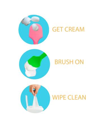 Bumco Diaper Cream Set - Spatula, Mini Brush & Travel Case | Baby Butt Cream Applicator Kit in Pink & Gray - Buy Online on GoSupps.com