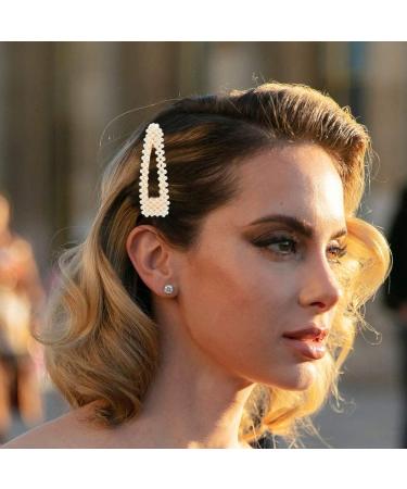 Yucool 4 Pearl Hair Ties | Elegant Pearl Hair Accessories for Weddings Parties & Gifts - 8 Pack - Buy Online on GoSupps.com