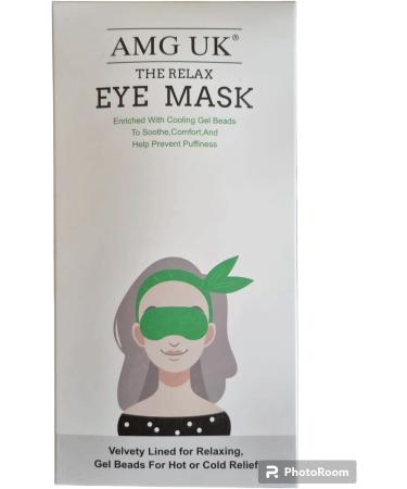AMG UK Best Cooling Gel Eye Mask Eye Relief Puffy Eyes Hot & Cold Eye Therapy Migraine Hay Fever Sinus Pressure Dry Eyes Pinkeye Eye Pain. - Buy Online on GoSupps.com