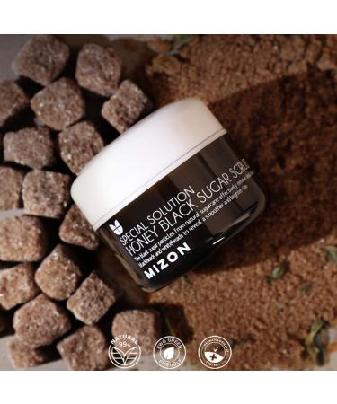 MIZON Honey Black Sugar Scrub 2.80 oz - Exfoliating Facial and Body Scrub for Silky, Moisturized Skin with Black and Whitehead Care - Buy Online on GoSupps.com
