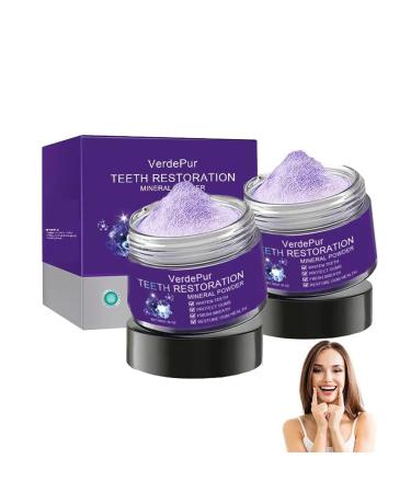 VerdePur Purple Teeth Whitening Powder Simply Purple Gentle Tooth Whitener for Daily Use Enamel Friendly Brightening That Removes Stains Dentist Approved Alternative to Whitening Toothpaste