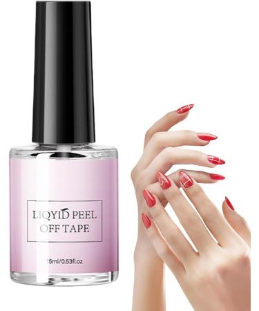 Peelable Base Coat - Peelable Base Coat for Gel | Easy Removal Strong Adhesion Quick Drying 15ml Glue for Nail Art Daily Use Salon Home Carnival Personal Wedding - Buy Online on GoSupps.com