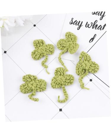 Operitacx 10pcs Socks Badge Sign Crocheted Shamrock Appliques Applique Patches Accessories Shoes and Hats - Buy Online on GoSupps.com