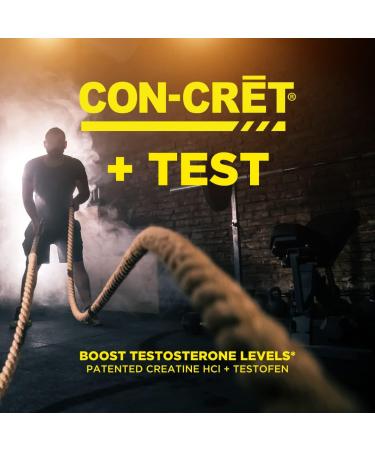 Buy CON-CRET + Test - Patented Creatine HCl with Testofen for Enhanced Testosterone - 60 Capsules | International Shipping - Buy Online on GoSupps.com