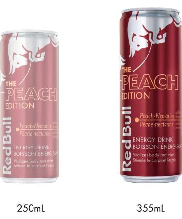 Red Bull Energy Drink Peach-Nectarine 355ml (24 pack) 355ml (Pack of 24) - Buy Online on GoSupps.com