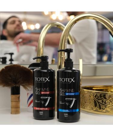 Totex Shaving Gel 750ml - Professional Sensitive Formula for Men & Women | Smooth Easy Pump Use | Best Economical Choice for Shaving - Buy Online on GoSupps.com