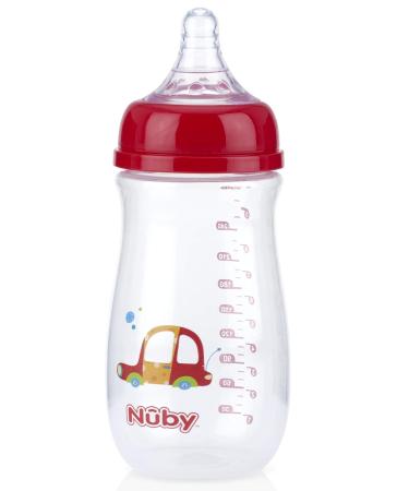 Nuby Wide Neck Bottle with Anti-Colic Air System  Colors/Prints May Vary  1pk Multi - Buy Online on GoSupps.com