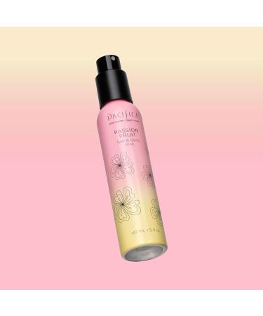 Pacifica Hair Perfume & Body Fragrance Spray Mist - Passion Fruit with Pineapple Orange Blossom Vanilla Sandalwood & Bergamot Alcohol-Free Vegan & Cruelty-Free 5 oz (1 Count) New Passionfruit 5 Fl Oz (Pack of 1) - Buy Online on GoSupps.com
