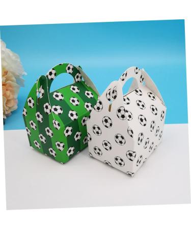 HOMSFOU 50pcs Boxes Soccer Party Cake Boxes Soccer Party Favor Bags Wedding Candy Boxes Sports Party Favor Boxes Clear Treat Boxes Soccer Ball Paper Candy Boxes Gift Snack Bag White 1 count (Pack of 1) White - Buy Online on GoSupps.com